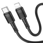 hoco X83 20W USB-C / Type-C to 8 Pin Victory PD Charging Data Cable，Length：1m(Black) - 1