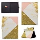 For iPad 5 / 6 Horizontal Flip Leather Case with Holder & Card Slot & Sleep / Wake-up Function(White Gold) - 1