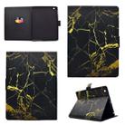 For iPad 5 / 6 Horizontal Flip Leather Case with Holder & Card Slot & Sleep / Wake-up Function(Black Gold) - 1