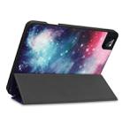 For iPad Pro 12.9 inch 2020 Painted TPU Horizontal Flip Leather Tablet Case with Holder & Sleep / Wake-up Function & Pen Slot(Milky Way Nebula) - 4