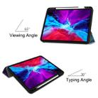 For iPad Pro 12.9 inch 2020 Painted TPU Horizontal Flip Leather Tablet Case with Holder & Sleep / Wake-up Function & Pen Slot(Milky Way Nebula) - 5