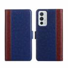 For OnePlus 9RT 5G Ostrich Texture Flip Leather Phone Case(Blue) - 1