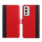 For OnePlus 9RT 5G Ostrich Texture Flip Leather Phone Case(Red) - 1