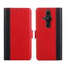 For Sony Xperia Pro-I Ostrich Texture Flip Leather Phone Case(Red) - 1