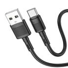 hoco X83 3A USB to USB-C / Type-C Victory Charging Data Cable，Length：1m(Black) - 1