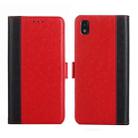 For ZTE Blade L210 Ostrich Texture Flip Leather Phone Case(Red) - 1