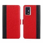 For ZTE Axon 30 Pro 5G Ostrich Texture Flip Leather Phone Case(Red) - 1