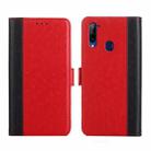 For ZTE Libero 5G Ostrich Texture Flip Leather Phone Case(Red) - 1