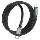 hoco X85 60W USB-C / Type-C to USB-C / Type-C Strength Charging Data Cable，Length：1m(Black) - 3