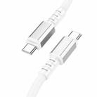 hoco X85 60W USB-C / Type-C to USB-C / Type-C Strength Charging Data Cable，Length：1m(White) - 1