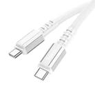 hoco X85 60W USB-C / Type-C to USB-C / Type-C Strength Charging Data Cable，Length：1m(White) - 3