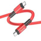 hoco X85 60W USB-C / Type-C to USB-C / Type-C Strength Charging Data Cable，Length：1m(Red) - 3