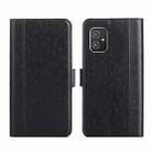 For Asus Zenfone 8 ZS590KS Ostrich Texture Flip Leather Phone Case(Black) - 1