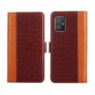 For Asus Zenfone 8 ZS590KS Ostrich Texture Flip Leather Phone Case(Brown) - 1