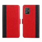 For Asus Zenfone 8 ZS590KS Ostrich Texture Flip Leather Phone Case(Red) - 1