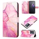 For OPPO Reno8 PT003 Marble Pattern Flip Leather Phone Case(LS001) - 1