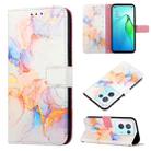 For OPPO Reno8 Pro PT003 Marble Pattern Flip Leather Phone Case(LS004) - 1