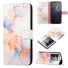 For OPPO Reno8 Pro+ PT003 Marble Pattern Flip Leather Phone Case(LS004) - 1