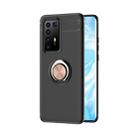 For Huawei P40 Pro Lenuo Shockproof TPU Protective Case with Invisible Holder(Black + Rose Gold) - 1