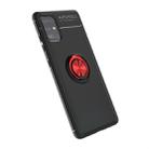 For Galaxy A51 Lenuo Shockproof TPU Protective Case with Invisible Holder(Black + Red) - 1