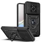 For Honor X9 5G/X9 4G Sliding Camera Design TPU + PC Phone Case(Black) - 1