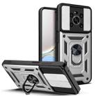 For Honor X9 5G/X9 4G Sliding Camera Design TPU + PC Phone Case(Silver) - 1