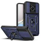 For Honor X9 5G/X9 4G Sliding Camera Design TPU + PC Phone Case(Blue) - 1