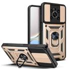 For Honor X9 5G/X9 4G Sliding Camera Design TPU + PC Phone Case(Gold) - 1