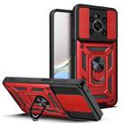 For Honor X9 5G/X9 4G Sliding Camera Design TPU + PC Phone Case(Red) - 1