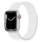 Silicone Magnet Watch Band For Apple Watch Ultra 49mm / Series 8&7 45mm / SE 2&6&SE&5&4 44mm / 3&2&1 42mm(White) - 1