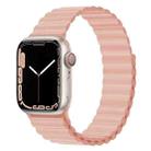 Silicone Magnet Watch Band For Apple Watch Ultra 49mm&Watch Ultra 2 49mm / Series 9&8&7 45mm / SE 3&SE 2&6&SE&5&4 44mm / 3&2&1 42mm(Pink) - 1