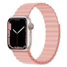 Silicone Magnet Watch Band For Apple Watch Ultra 49mm / Series 8&7 45mm / SE 2&6&SE&5&4 44mm / 3&2&1 42mm(Vintage Rose) - 1