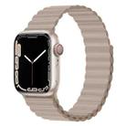 Silicone Magnet Watch Band For Apple Watch Ultra 49mm / Series 8&7 45mm / SE 2&6&SE&5&4 44mm / 3&2&1 42mm(Khaki) - 1