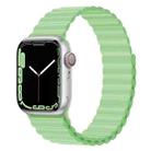 Silicone Magnet Watch Band For Apple Watch Ultra 49mm&Watch Ultra 2 49mm / Series 9&8&7 45mm / SE 3&SE 2&6&SE&5&4 44mm / 3&2&1 42mm(Green) - 1