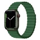 Silicone Magnet Watch Band For Apple Watch Ultra 49mm&Watch Ultra 2 49mm / Series 9&8&7 45mm / SE 3&SE 2&6&SE&5&4 44mm / 3&2&1 42mm(Grass Green) - 1