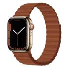 Silicone Magnet Watch Band For Apple Watch Series 8&7 41mm / SE 2&6&SE&5&4 40mm / 3&2&1 38mm(Brown) - 1