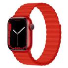 Silicone Magnet Watch Band For Apple Watch Series 8&7 41mm / SE 2&6&SE&5&4 40mm / 3&2&1 38mm(Red) - 1