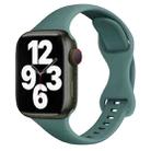 Small Waist Butterfly Buckle Watch Band For Apple Watch Ultra 49mm / Series 8&7 45mm / SE 2&6&SE&5&4 44mm / 3&2&1 42mm(Pine Needle Green) - 1