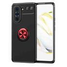 For Huawei Nova 10/Nova 10 Pro Metal Ring Holder TPU Phone Case(Black+Red) - 1