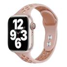 Double Nail Small Waist Watch Band For Apple Watch Ultra 49mm / Series 8&7 45mm / SE 2&6&SE&5&4 44mm / 3&2&1 42mm(Pink Rose Grey) - 1