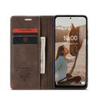 For Samsung Galaxy M53 5G CaseMe 013 Multifunctional Horizontal Flip Leather Phone Case(Coffee) - 3