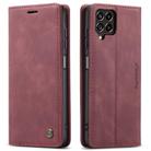 For Samsung Galaxy M53 5G CaseMe 013 Multifunctional Horizontal Flip Leather Phone Case(Wine Red) - 2