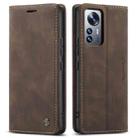 For Xiaomi 12 Lite CaseMe 013 Multifunctional Horizontal Flip Leather Phone Case(Coffee) - 2