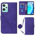 For OnePlus Nord CE 2 Lite 5G Crossbody 3D Embossed Flip Leather Phone Case(Purple) - 1