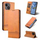 For Honor Play 30 AZNS Magnetic Calf Texture Flip Leather Phone Case(Light Brown) - 1