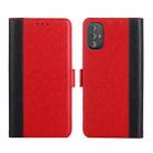 For Motorola Moto G Power 2022 Ostrich Texture Flip Leather Phone Case(Red) - 1