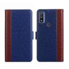 For Motorola Moto G Pure Ostrich Texture Flip Leather Phone Case(Blue) - 1