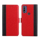 For Motorola Moto G Pure Ostrich Texture Flip Leather Phone Case(Red) - 1