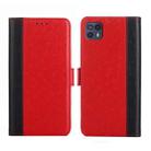 For Motorola Moto G50 5G Ostrich Texture Flip Leather Phone Case(Red) - 1