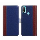 For Motorola Moto E20 Ostrich Texture Flip Leather Phone Case(Blue) - 1